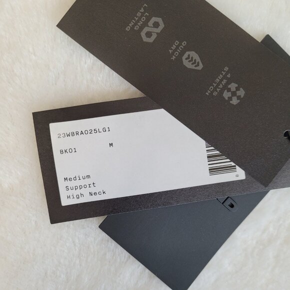 VEYND | V-Sculpt Graphic High Neck Sports Bra - Black - Picture 7 of 12